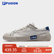 FILAFUSION斐樂潮牌POP帆布鞋男鞋2025夏季新款輕便休閑鞋子男 霧霾灰/海盜黑-VP 40.5