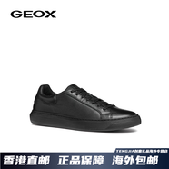 健樂士（GEOX）男鞋2024秋季新款板鞋小白鞋舒適休閑鞋男U455WD 黑色C9997 40