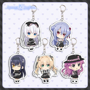 新夏日口袋周邊卡通動漫亞克力鑰匙扣白羽空門蒼學(xué)生書包掛件收藏 全款5個【全套到手 每款1個】 【5.5厘米雙面夾層】