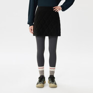 KOLON SPORT冬女士棉短裙戶外露營垂釣防風(fēng)耐磨厚夾棉半身裙 黑色BK XL  175/96A