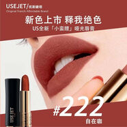 法國原裝Usejet絲蘭絨小蠻腰口紅啞光菁純顯白唇膏黑蔻媽媽唇釉 #222 自在咖＋眼唇潔膚巾 黑管小蠻腰／菁純唇膏