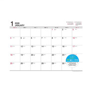 season新品臺(tái)灣四季2026年13開(A4)18開(B5)桌歷臺(tái)歷掛歷附PU襯墊行事歷(帶農(nóng)歷)內(nèi)地節(jié)假日安排 YMC2613 2026年13開桌歷內(nèi)芯