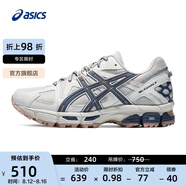 亞瑟士ASICS男鞋透氣跑步鞋耐磨越野跑鞋耐磨運動鞋GEL-KAHANA 8 淺灰色 42.5