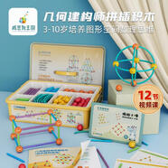 奇立彩威思敦王國幾何建構(gòu)師拼插積木構(gòu)建立體圖形玩具140件200件 威思敦幾何建構(gòu)師224件組合140件