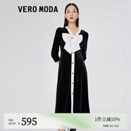 VEROMODA連衣裙春夏小香風(fēng)紅色高端精致裙子新年戰(zhàn)袍32237C100 S59黑色-追單2 M