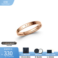 丹尼爾惠靈頓（DanielWellington）DW戒指男女對戒 時尚飾品素圈情侶戒指 表白七夕禮物送女友 尺寸60 DW00400021