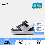 NIKE 耐克男女童休閑板鞋COURT BOROUGH輕便舒適兒童魔術(shù)貼運(yùn)動鞋低幫 HQ3263-060 27 【建議腳長16cm】