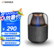 山水（SANSUI）藍牙音響無線便攜式 家用桌面多媒體小型迷你低音炮 筆記本電腦小音箱 車載喇叭360度立體聲 F4