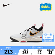 NIKE 耐克兒童籃球運動鞋TEAM HUSTLE D12魔術(shù)貼易穿脫男女童實戰(zhàn)球鞋 DV8994-104（HUSTLE D 11） 28 【建議腳長17cm】