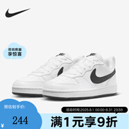 NIKE耐克正品 COURT (GS) 兒童小白鞋日常通勤板鞋童鞋運動鞋跑步鞋 DV5456-104 36.5