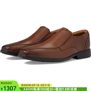 其樂(lè)（Clarks）男鞋Clarkslite Ave商務(wù)正裝皮鞋方頭套腳一腳蹬低幫單鞋 Tan Leather 7=39.5