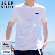 JEEP SPIRIT吉普短袖男士T恤男純棉上衣服夏季高端半袖打底衫潮牌體恤