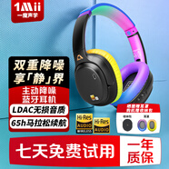 一魔聲學(xué)（1Mii）E700頭戴式藍(lán)牙耳機(jī) LDAC無損音樂無線耳機(jī) ANC主動降噪雙金標(biāo)認(rèn)證 HiFi音質(zhì)電腦手機(jī)通用 炫彩