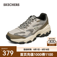 斯凱奇（Skechers）新款男款運(yùn)動(dòng)鞋戶外復(fù)古潮流百搭厚底舒適老爹鞋時(shí)尚休閑鞋 灰色/橄欖色/GYOL 39.5