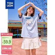 唐獅（TonLion）2025女史努比撞色圓領(lǐng)短袖T恤