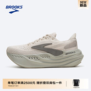 布魯克斯（BROOKS）超級甘油男女夏季透氣緩震專業(yè)慢跑鞋運動跑步鞋Glycerin Max 【女款】杏仁桃/淡霧灰/白色 39