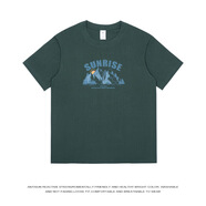 CHIC 日系重磅短袖男t恤夏季2025新款純棉寬松ins百搭半袖衣服 深墨綠 XL （140-155斤）
