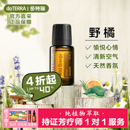 多特瑞（DOTERRA）檸檬精油單方茶樹野橘薰衣草椒樣薄荷乳香生姜按摩油 野橘15ml【清新空氣】