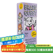 英文原版卡片Brain Quest系列 Preschool Kindergarten/Reading /Math Grade 大腦任務字卡書 學前小學生全科練習閱讀物 Brain Quest 低幼組4
