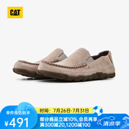 CAT卡特休閑鞋皮鞋船鞋男鞋一腳蹬防滑耐磨干爽鞋子商場(chǎng)同款 亮灰 40