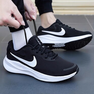 耐克（NIKE）男鞋2025夏季新款REVOLUTION 8透氣休閑鞋運動鞋輕便網(wǎng)面跑步鞋 FB2207-001黑白/革命者7/常規(guī)款 42
