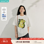 茵曼章若楠同款UPF100+原紗開衫女裝防曬衣薄款襯衫2025夏季新品外套 防曬T恤米白色-18525187 M
