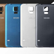 三星（SAMSUNG）適配s5原裝后蓋s5手機殼G9006v電池后蓋G9008V后殼G9009d外殼 黑色原裝后蓋【S5通用】