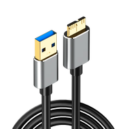 華為適用Micro B移動(dòng)硬盤usb3.0轉(zhuǎn)換頭note3手機(jī)5適用三星希捷西部東  USB A公 轉(zhuǎn)Micro-B【0.5米】線