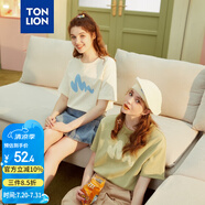 唐獅（TonLion）2025短袖T恤女半袖體恤chic寬松上衣