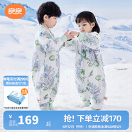 良良（liangliang）嬰兒睡袋夏季空調(diào)房防踢被寶寶純棉可拆袖兒童睡袋 林中歌·秋冬款【適合15-20℃】 S（建議身高60-75cm）