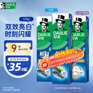 (原黑人)白鹿推薦超白竹炭深潔190g*2+小蘇打190g清新牙膏共570g