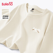 班尼路（Baleno）華夫格男士長袖t恤秋季薄款透氣百搭港風(fēng)上衣青少年圓領(lǐng)大碼體恤