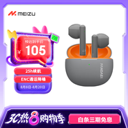 魅族（MEIZU）PANDAER Air 真無(wú)線(xiàn)無(wú)線(xiàn)耳機【政府補貼】宇航灰色 可送禮 ENC通話(huà)降噪 適用于蘋(píng)果華為小米等手機