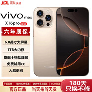 vivomax手機2025新品5G雙卡全網(wǎng)通 1TB大內(nèi)存7800mAh快充長續(xù)航抗摔防水高清護眼高性能電競6400W拍照手機 鈦沙金 16GB+256GB 官方標配