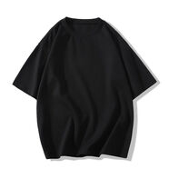 瑜玨（YuJue）黑色100%純棉短袖t恤女夏季設(shè)計(jì)感ins顯瘦遮肉百搭學(xué)院風(fēng)純色上衣 黑色【優(yōu)質(zhì)100%純棉】 S  建議80-95斤
