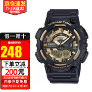 卡西歐CASIO手表運(yùn)動防水電子表 潮流學(xué)生男表初高中生手表男 AEQ-110BW-9A