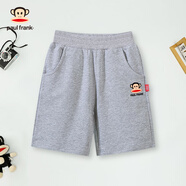 大嘴猴（paul frank）童裝兒童短褲T恤2025夏款寬松舒適中大童休閑運動時尚男女童上衣 33AB灰色 160