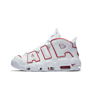 耐克（NIKE）男鞋Nike Air More Uptempo純白大Air皮蓬氣墊運(yùn)動籃球鞋女鞋 921948-102 白紅 36