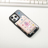 優(yōu)選蘋(píng)果16手機殼iphone15Pro適用12/13/14/15ProMax鏡面卡通日本內褲 內褲兔手機殼帶卡包支架一套 iPhone14