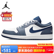 耐克（NIKE）籃球鞋男AJ喬1JORDAN 1運動鞋553558-414海軍藍45