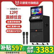 貝德音響2025年新款戶外家用大功率視頻音響K歌一體機(jī)聲卡廣場(chǎng)舞音響帶顯示屏移動(dòng)KTV唱歌卡拉ok點(diǎn)歌機(jī) BD-H1502【12吋低音+17寸高清屏】