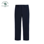 圣大保羅（POLO&RACQUET CLUB）男裝秋季新品男士修身款經(jīng)典商務(wù)休閑褲純色高品質(zhì)長(zhǎng)褲子 藏青色K9 30 165/76B