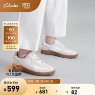 Clarks其樂藝動系列男鞋休閑復(fù)古德訓(xùn)鞋潮流舒適滑板鞋男男士休閑鞋 白色 261703017 39.5
