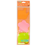 N次貼(stickn) 軋型便條貼紙記事百事貼便利貼 76*76mm 40張/本 熒光軋型組合.3本