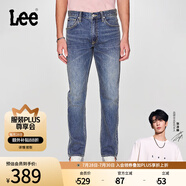 Lee【張凌赫代言】春夏726標(biāo)準(zhǔn)中腰舒適直筒丹寧回潮藍(lán)色男牛仔褲 中深藍(lán) 30 (120-130斤可選)