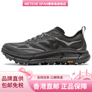 Hoka One OneMafateSpeed4舒適百搭網(wǎng)布減震防滑低幫越野跑步鞋男女同款黑色 黑色 42.5