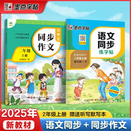 2025秋同步訓(xùn)練二年級(jí)語文上冊(cè) 套裝2冊(cè) 小學(xué)二年級(jí)語文同步練字帖小學(xué)生語文同步作文