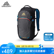 GREGORY格里高利 NANO蜂鳥(niǎo) 男女旅行戶外徒步背包登山包通勤雙肩背包18L 18L- 黑色