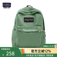 JANSPORT杰斯伯書(shū)包輕便雙肩包男女旅行包簡(jiǎn)約背包電腦包學(xué)生校園 4QUE96D橄欖綠-側袋+隔層