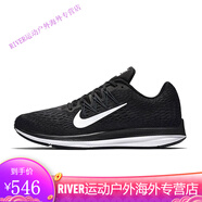 耐克（NIKE）Nike男鞋ZOOM WINFLO5女鞋登月氣墊網(wǎng)面運(yùn)動(dòng)跑步鞋AA7406-001 AA7406-001 36